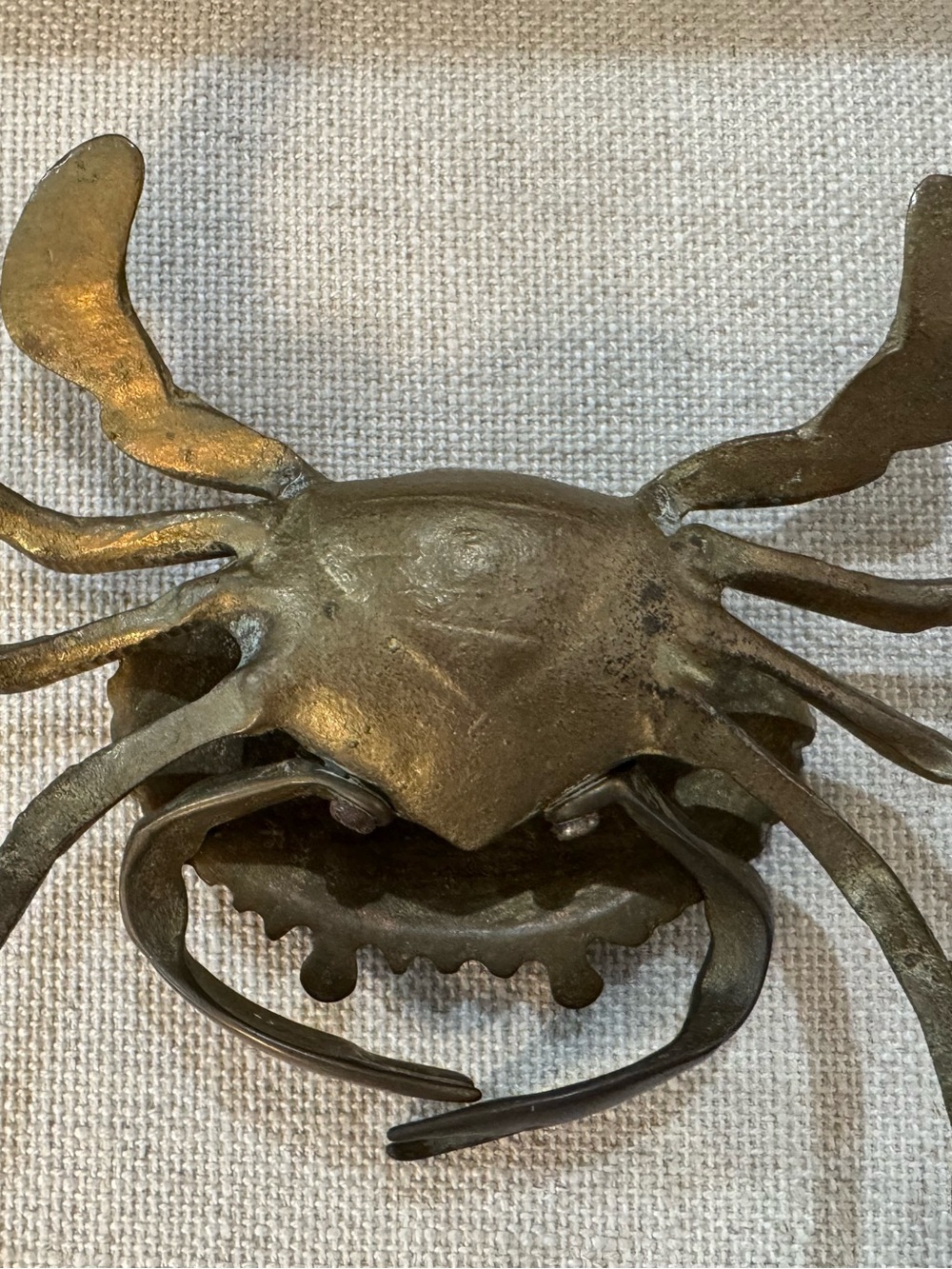 3 Bronze Crab Ash Trays Sculpture Figure 7x3 1/2” - Picture 11 of 11
